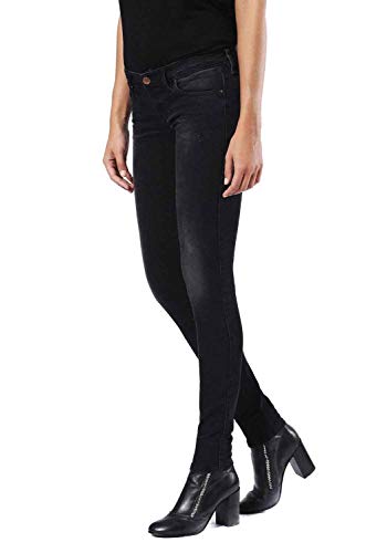 Diesel Skinzee-Low 0677G Jean pour femme Skinny Super Slim, Noir , 25W / 30L