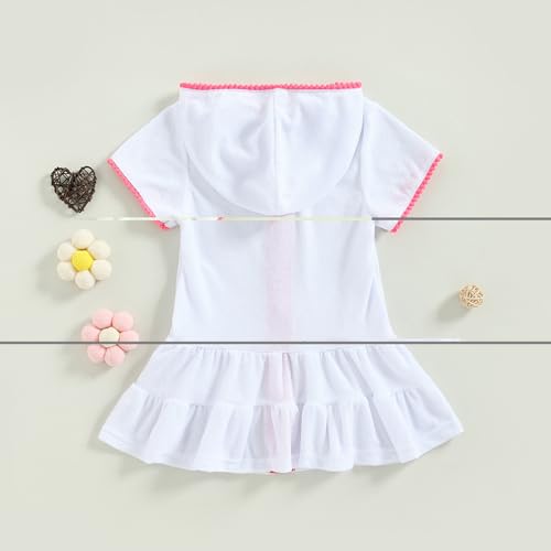 Image of Toddler Little Girl Swim Cover Up Beach Towel Coverup Bathing Suit Cover Ups Swimsuit Summer Baby Beach Essentials