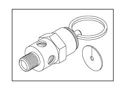 Safety Valve (40 PSI) for Midmark - Ritter - 1/8