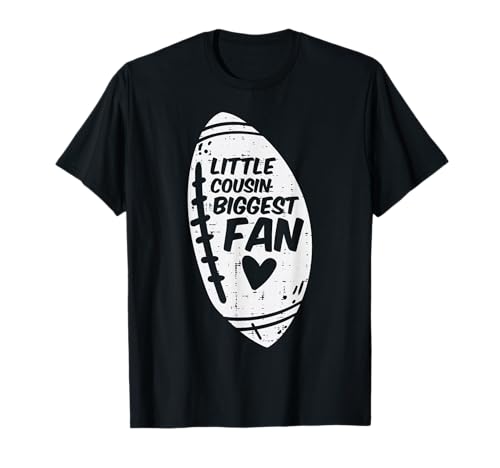 American Football Little Cousin Biggest Fan Family Kids T-Shirt