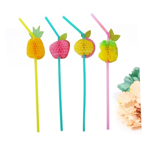 24 pitillos desechables coloridos 3D de plástico miniatura 2