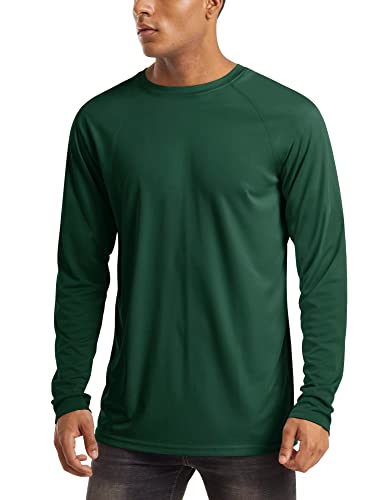 Image of MAGCOMSEN Men's Long Sleeve Shirts UPF 50+ UV Sun Protection Athletic Shirts for Hiking Running Workout Rash Guard