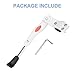HARFINGTON Back Bike Kickstand Aluminium Adjustment Bicycle Single-Side Kick Stand Rear Mount Bikes Support Racks for 22-26 Inch Wheel with Tool, White