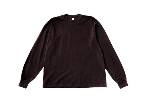 [���T���[���X�A�p����] L/S Grmnt Dye Crew Neck 6.5oz-1807GD-VINTAGE BLACK-2XL