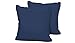 TK Classics Zestaw 2 zewnętrznych kwadratowych poduszek ozdobnych, granatowych