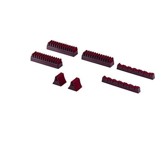 Gedotec Assortiment de porte-couverts Range-couverts autocollant avec revêtement en feutre | pour 50 couverts | Le feutre est ROUGE BOIS | Range-couverts pour...