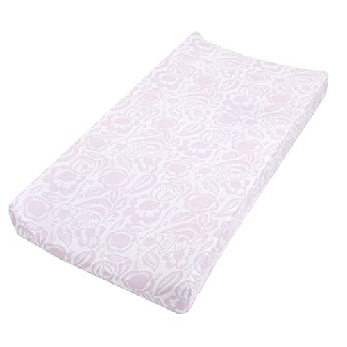 Image of aden + anais Essentials Changing Pad Cover, 100% Cotton Muslin, Super Soft & Breathable, Tailored Snug Fit, Single, Damsel - Savoy