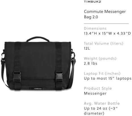 Amazon | Timbuk2 通勤メッセンジャーバッグ2.0 エコブラック M