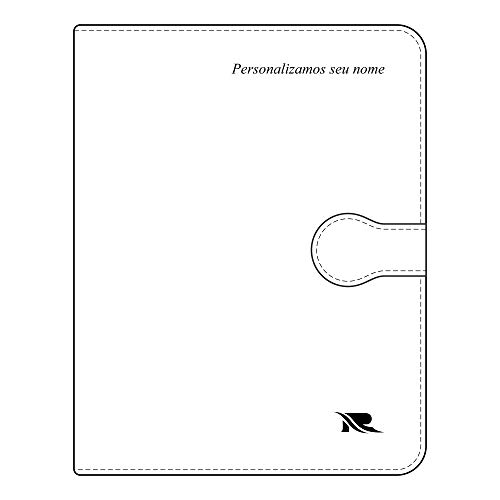 Agenda Planner Personalizada 2021 em Couro Preto