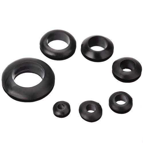 KafTon Open Rubber Wiring Grommets Black Back Box Cable Wiring Grommets 6mm to 50mm (100, 16mm) - Image 2
