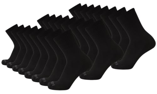 AND1 Men's Athletic Socks - 24 Pack Performance Cushion Crew Socks