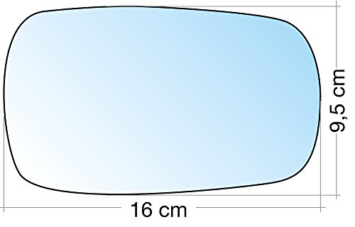 Cora 3367024 Specchio con Piastra, SX, DX, CR