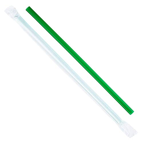 Pitillos gigantes Karat 9 pulgadas 8 mm verde 2500 unidades miniatura 2