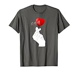 Korea Finger K-Pop Heart Valentine Tee