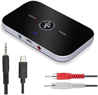 FORIDA Bluetooth 5.0 Audio Transmitter & Receiver, 2-in-1 Wireless AUX Adapter with 3.5mm RCA Jack, BT Music Dongle for T... Price In India