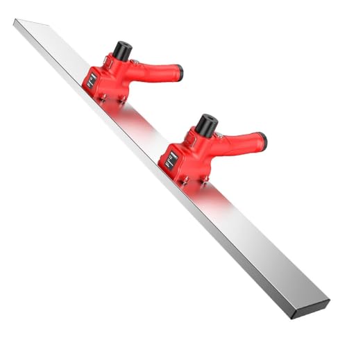 GSHSHOU Herramienta Vibratoria de Acabado de Hormigón, Llana Plana para Hormigón Portátil Inalámbrica 12000 RPM Regla Eléctrica de Acabado, con Cuchilla de 180 cm 400MA 12000 RPM