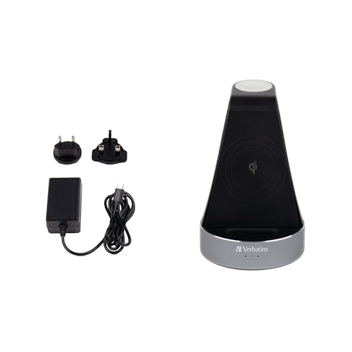 Station de charge inductive 2 en 1 et support de téléphone portable pour iPhone et Qi