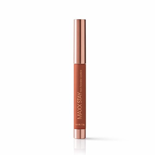 Image of Hilary Rhoda Maxx Stay Non Transfer Lipstick | Matte Finish & Transfer-Proof | 16-Hour Stay | Creamy Finish & Smudge Proof | Crayon Lipstick - 1.5g (Cafe Mocha - Shade 08)
