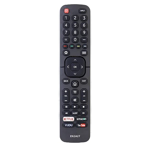 VINABTY EN2A27 Remote control replaced Compatible with Hisense TV 65H10B 65H10B2 40H5C 43H5C 43H7C 50CU6000 50H5C 50H6C 50H7C