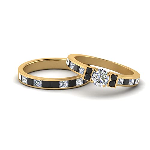 Alliances de mariage en diamant d'exception pour femmes plaqué or