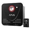 APUS RV Tankless Water Heater, 68,000 BTU LPG Propane On Demand Instant Hot Water Heater with Black Door, 3.9 GPM, 12V, Wired Controller, High Altitude Available, Compatible with All RVs
