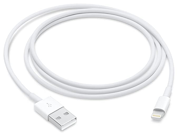 OriginaI 5w Watt USB to Lightening Charge and Sync Data Cable Compatible for iPhone, iPad, Air Pods (1 Meters) – White (B0BYX6KQ7W) Amazon Price History, Amazon Price Tracker