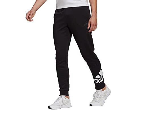 adidas M BL FT PT Pants, Mens, Black/White, Medium