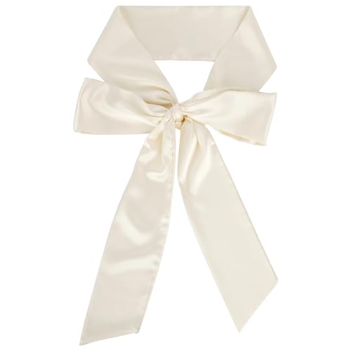 Women Extra Long Narrow Silk Like Ribbon Neck Scarf Neck Tie Choker Waist Belt