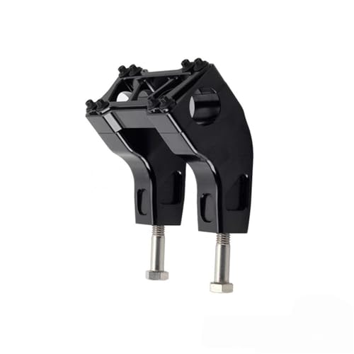 Kit rehausseurs de guidon 28 mm modulaires en alu CNC style club entraxe 3,5 pouces