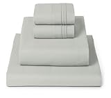 Mellanni Bed Sheet Set - Brushed Microfiber 1800 Bedding - Wrinkle, Fade, Stain Resistant - 4 Piece (King, Spa Mint)
