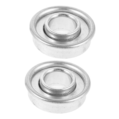 HAPINARY 2pcs Wheelchair Bearings Pulley Roller Round Wheel Sealed Bearing Wheel Chair Bearing Walker Fork Stem Bearings Small Wheel Bearing Precision Bearing Silver Carbon Steel