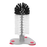 Ciieeo Terrarium zur Sanften Reinigung Weiche Borsten mit Saugnapf Schildkrötenbürste im Weißen ABS Material und Ergonomischem Griff und Kratzpflege für Schildkröten