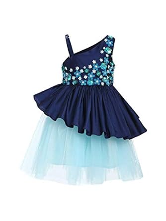 A Little Fable Girls Synthetic Fit and Flare Knee-Length Dress
