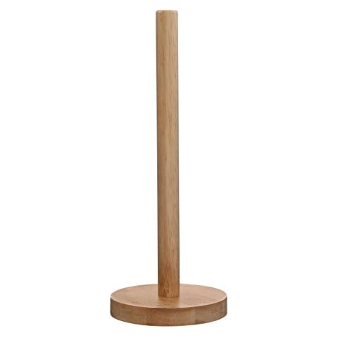 Premier Housewares 1103953 Kitchen Roll Holder Wall Mounted Kitchen Roll Holder Kitchen Roll Stand H31 X W12 Cm X D12 Cm Brown Cover