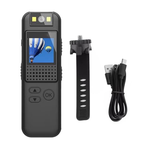 CHICHIYANG Cámara Mini Portátil 1080P HD LCD 0.9 pulg miniatura 1