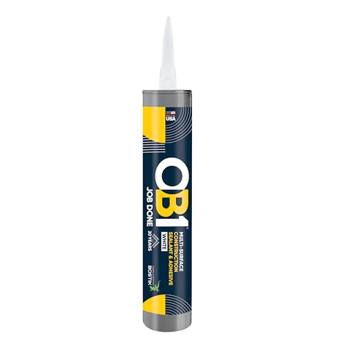 OB1 Universal Caulk Sealant &amp; Adhesive White 10.1oz - 1 Cartridge