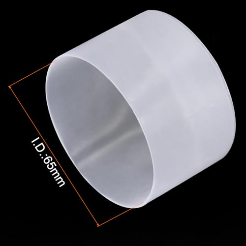 Image of uxcell 2pcs Rubber End Caps 65mm ID Vinyl Round Tube Bolt Cap Cover Screw Thread Protectors Clear, 40mm Height