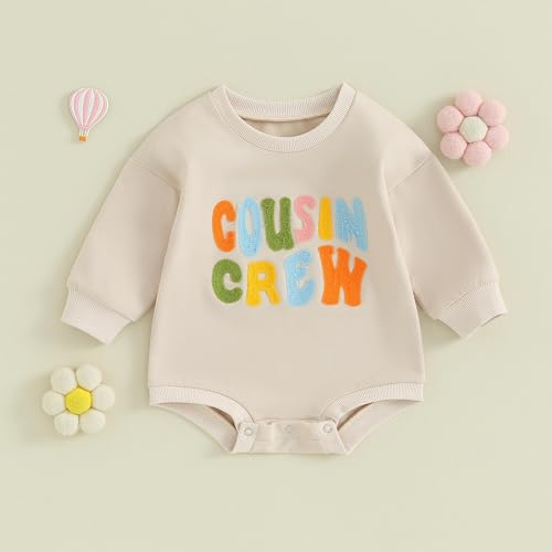 Cousin Crew Shirts Matching Outfits for Toddler Baby Girl Boy Long Sleeve Romper Sweatshirt3