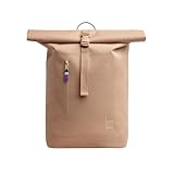 GOT BAG - ROLLTOP LITE Backpack, Hiking & Travel with a 15" Laptop Sleeve, Eco-Conscious Bag Made of Recycled Ocean Impact Plastic™ (Driftwood Color)