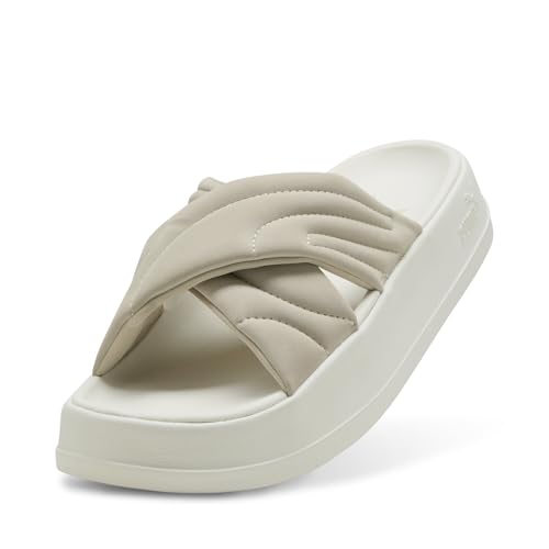 PUMA Women's Leadcat Platform Slide Sandals, Peaceful Blue-White, 82