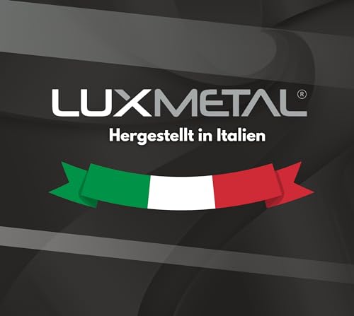 Lux Metal Set mit 7 Polierpaste 250 g, A-B-C-Z-K-J-FL Polierset aus Edelstahl, festes Wachs zum Polieren von Metallen, Spiegeln, Aluminium, Chrom, Holz, Plexiglas, Marmor, Messing, Kupfer, Kunststoff