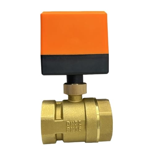 Válvula de bola motorizada de latón de 1-1/4 pulgadas y 12VDC para control de flujo eficiente 5