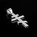 Religious Jewelry 925 Sterling Silver Plain Russian Orthodox Cross Pendant