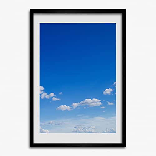 Cadre photo bois 50x70 cm Tulup pour embellir un mur vide avec un tableau moderne de nuages