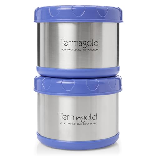 ONNA Termo Colección TERMAGOLD para Alimentos Sólidos/Semisólidos 500ml – (Fríos/Calientes) Acero Inox.304