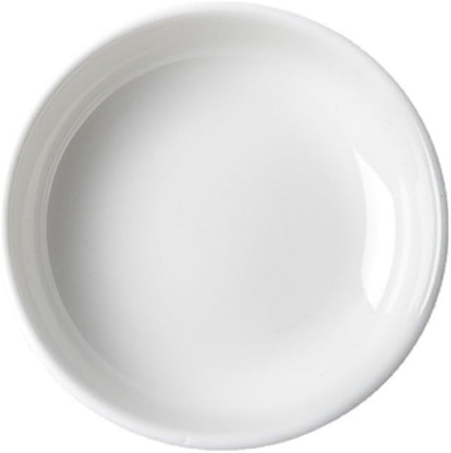 Ceramic Straight Taste Dish Snack 3.8 Inch White Soy Sauce Hot Pot Restaurant Tableware
