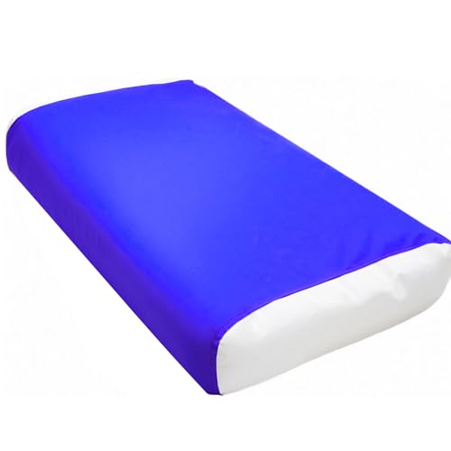 Image of Sensory Bed Sheet, Weighted Blanket with Compression Sheet - Breathable, Stretch Fit, Lightweight Calming Sleep Blanket, Blue, 38 inchx60 inch