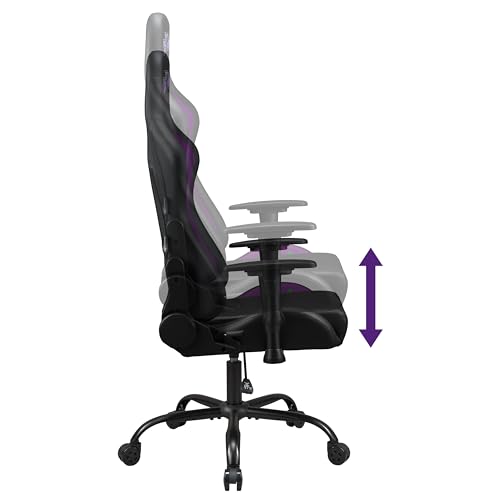 Joker - Gaming Stuhl oder Bürostuhl, Gamer Sessel für Erwachsene, Bequeme Sitzfläche, integrierte Kopfstütze, Armlehnen und Höhe verstellbar, ergonomische Rückenlehne - Schwarz.