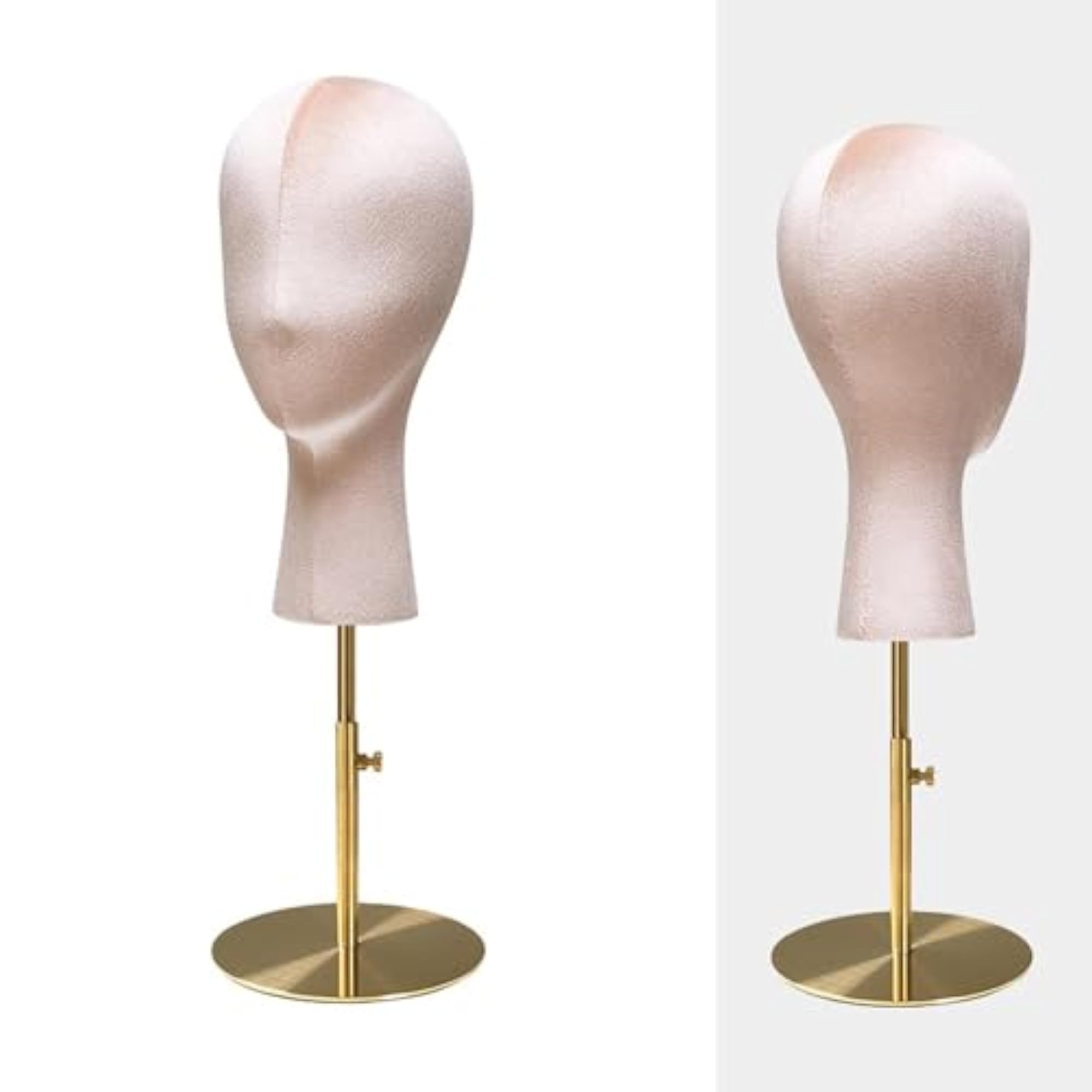 Pink Mannequin Head Hat Rack for Jewelry & Wig Display