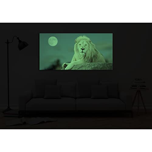 Tableau animaux DCA078-3 phosphorescent de 60x120 cm pour deco salon moderne